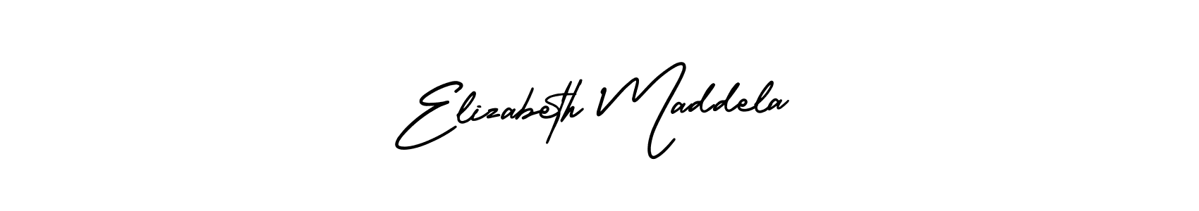 Design your own signature with our free online signature maker. With this signature software, you can create a handwritten (AmerikaSignatureDemo-Regular) signature for name Elizabeth Maddela. Elizabeth Maddela signature style 3 images and pictures png