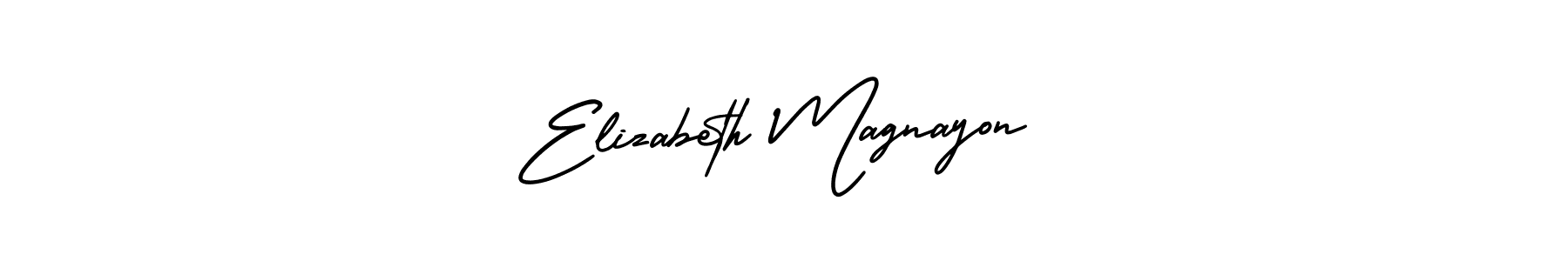 Elizabeth Magnayon stylish signature style. Best Handwritten Sign (AmerikaSignatureDemo-Regular) for my name. Handwritten Signature Collection Ideas for my name Elizabeth Magnayon. Elizabeth Magnayon signature style 3 images and pictures png