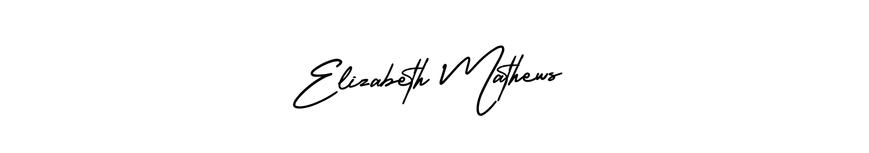 Design your own signature with our free online signature maker. With this signature software, you can create a handwritten (AmerikaSignatureDemo-Regular) signature for name Elizabeth Mathews. Elizabeth Mathews signature style 3 images and pictures png