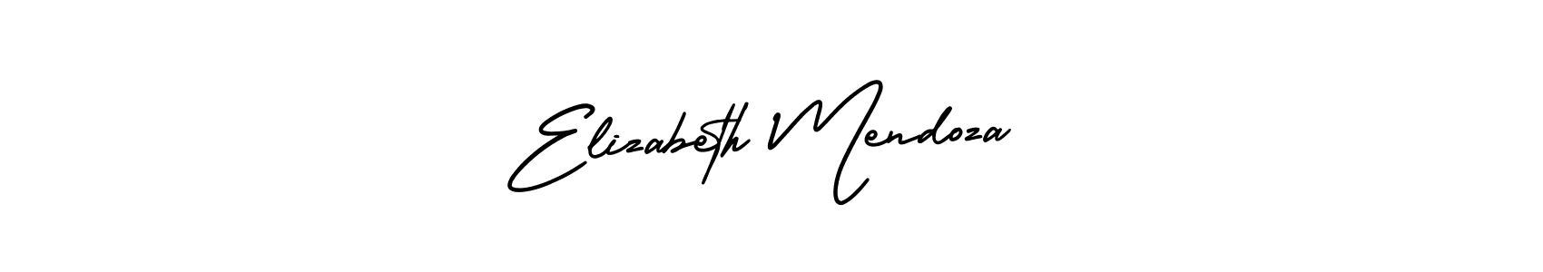 The best way (AmerikaSignatureDemo-Regular) to make a short signature is to pick only two or three words in your name. The name Elizabeth Mendoza include a total of six letters. For converting this name. Elizabeth Mendoza signature style 3 images and pictures png