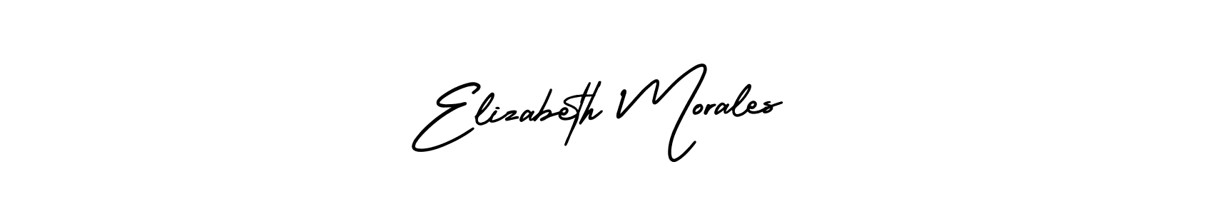 Elizabeth Morales stylish signature style. Best Handwritten Sign (AmerikaSignatureDemo-Regular) for my name. Handwritten Signature Collection Ideas for my name Elizabeth Morales. Elizabeth Morales signature style 3 images and pictures png