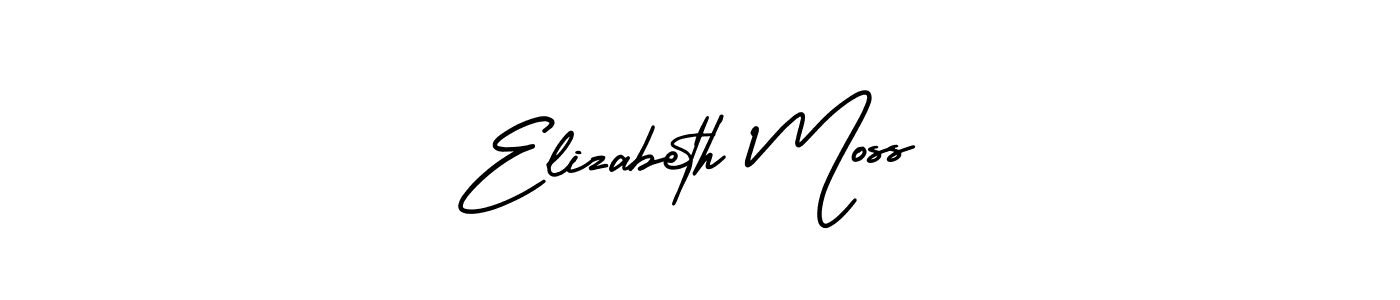 Elizabeth Moss stylish signature style. Best Handwritten Sign (AmerikaSignatureDemo-Regular) for my name. Handwritten Signature Collection Ideas for my name Elizabeth Moss. Elizabeth Moss signature style 3 images and pictures png