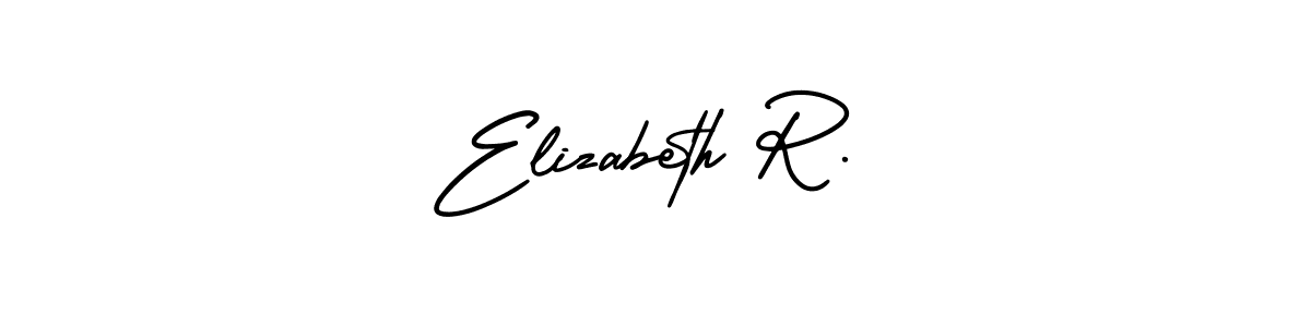 Use a signature maker to create a handwritten signature online. With this signature software, you can design (AmerikaSignatureDemo-Regular) your own signature for name Elizabeth R.. Elizabeth R. signature style 3 images and pictures png