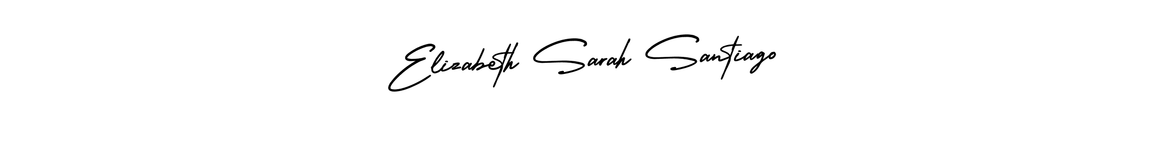 Check out images of Autograph of Elizabeth Sarah Santiago name. Actor Elizabeth Sarah Santiago Signature Style. AmerikaSignatureDemo-Regular is a professional sign style online. Elizabeth Sarah Santiago signature style 3 images and pictures png