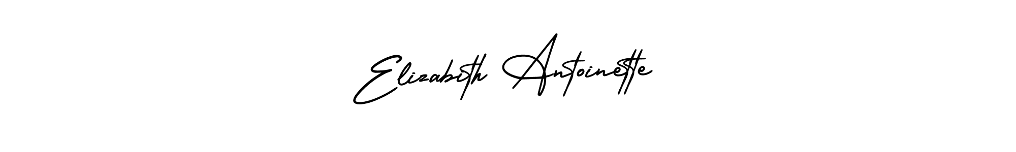 Similarly AmerikaSignatureDemo-Regular is the best handwritten signature design. Signature creator online .You can use it as an online autograph creator for name Elizabith Antoinette. Elizabith Antoinette signature style 3 images and pictures png