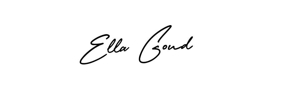 It looks lik you need a new signature style for name Ella Goud. Design unique handwritten (AmerikaSignatureDemo-Regular) signature with our free signature maker in just a few clicks. Ella Goud signature style 3 images and pictures png