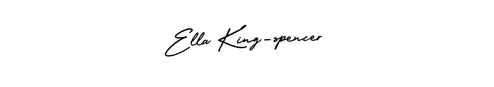 Make a beautiful signature design for name Ella King-spencer. With this signature (AmerikaSignatureDemo-Regular) style, you can create a handwritten signature for free. Ella King-spencer signature style 3 images and pictures png