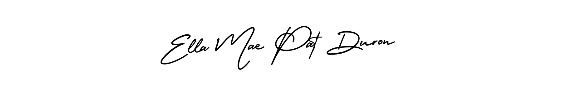 Also You can easily find your signature by using the search form. We will create Ella Mae Pat Duron name handwritten signature images for you free of cost using AmerikaSignatureDemo-Regular sign style. Ella Mae Pat Duron signature style 3 images and pictures png