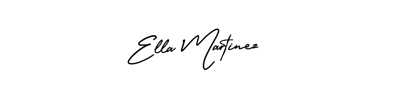 You should practise on your own different ways (AmerikaSignatureDemo-Regular) to write your name (Ella Martinez) in signature. don't let someone else do it for you. Ella Martinez signature style 3 images and pictures png