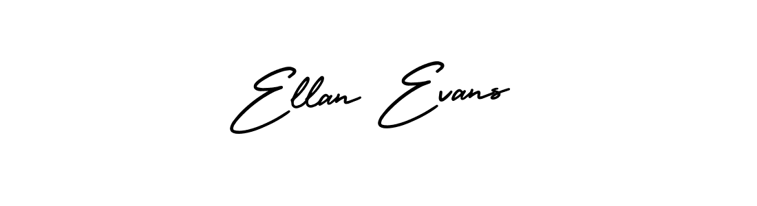 Use a signature maker to create a handwritten signature online. With this signature software, you can design (AmerikaSignatureDemo-Regular) your own signature for name Ellan Evans. Ellan Evans signature style 3 images and pictures png