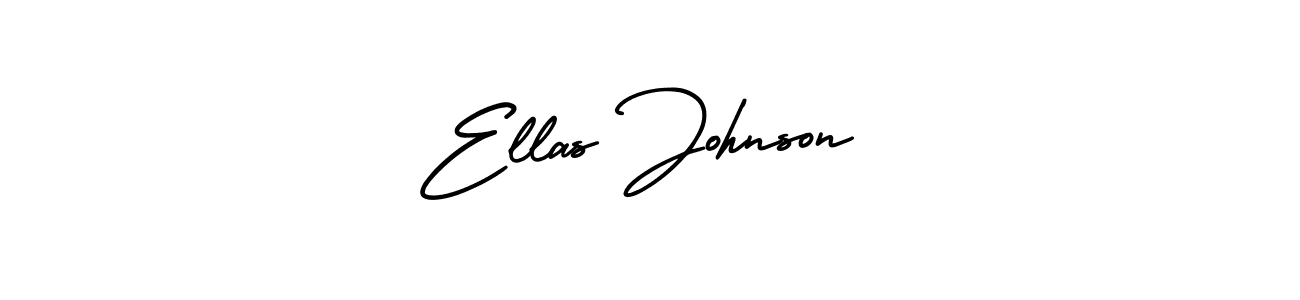 It looks lik you need a new signature style for name Ellas Johnson. Design unique handwritten (AmerikaSignatureDemo-Regular) signature with our free signature maker in just a few clicks. Ellas Johnson signature style 3 images and pictures png