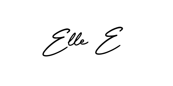 AmerikaSignatureDemo-Regular is a professional signature style that is perfect for those who want to add a touch of class to their signature. It is also a great choice for those who want to make their signature more unique. Get Elle E name to fancy signature for free. Elle E signature style 3 images and pictures png