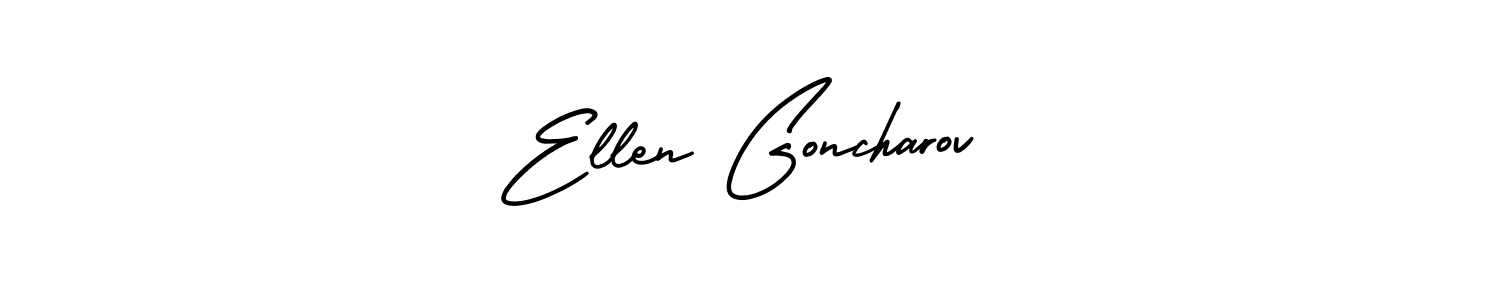Check out images of Autograph of Ellen Goncharov name. Actor Ellen Goncharov Signature Style. AmerikaSignatureDemo-Regular is a professional sign style online. Ellen Goncharov signature style 3 images and pictures png