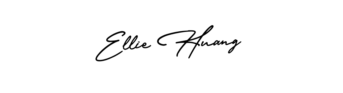 How to make Ellie Huang name signature. Use AmerikaSignatureDemo-Regular style for creating short signs online. This is the latest handwritten sign. Ellie Huang signature style 3 images and pictures png