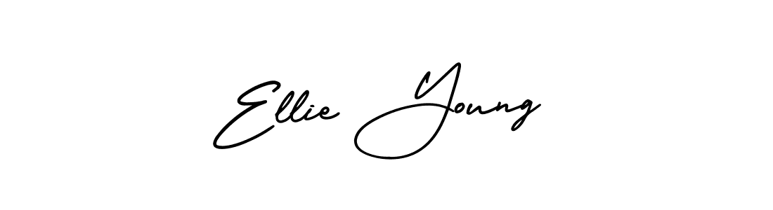 Ellie Young stylish signature style. Best Handwritten Sign (AmerikaSignatureDemo-Regular) for my name. Handwritten Signature Collection Ideas for my name Ellie Young. Ellie Young signature style 3 images and pictures png