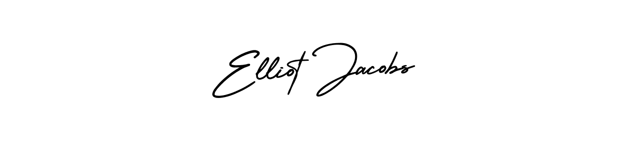 How to make Elliot Jacobs name signature. Use AmerikaSignatureDemo-Regular style for creating short signs online. This is the latest handwritten sign. Elliot Jacobs signature style 3 images and pictures png