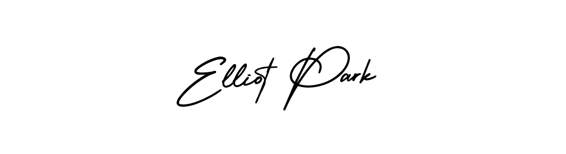 Elliot Park stylish signature style. Best Handwritten Sign (AmerikaSignatureDemo-Regular) for my name. Handwritten Signature Collection Ideas for my name Elliot Park. Elliot Park signature style 3 images and pictures png