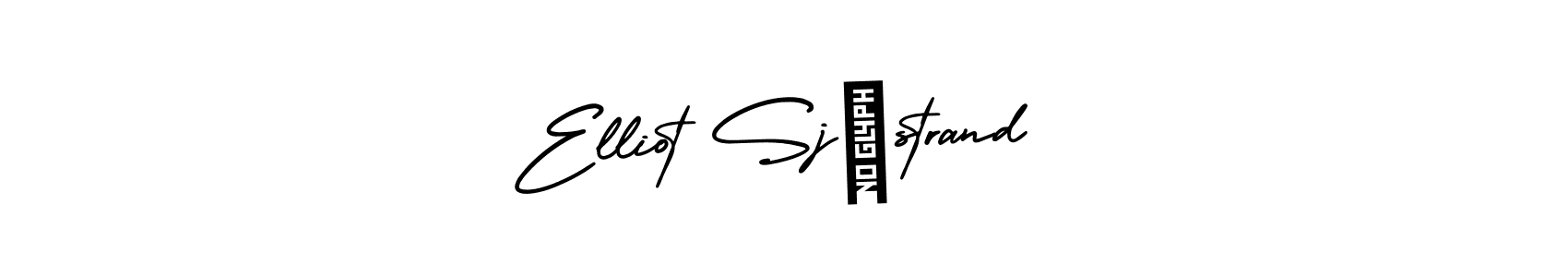 Use a signature maker to create a handwritten signature online. With this signature software, you can design (AmerikaSignatureDemo-Regular) your own signature for name Elliot Sjöstrand. Elliot Sjöstrand signature style 3 images and pictures png