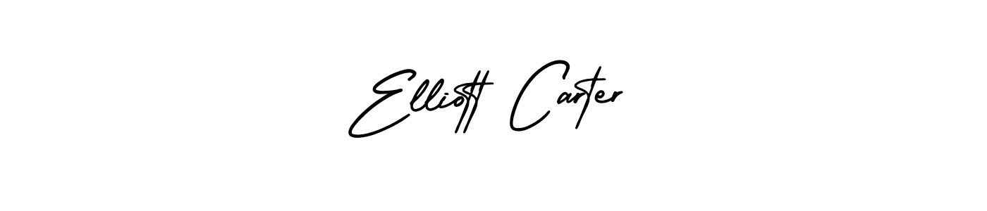 How to make Elliott Carter name signature. Use AmerikaSignatureDemo-Regular style for creating short signs online. This is the latest handwritten sign. Elliott Carter signature style 3 images and pictures png