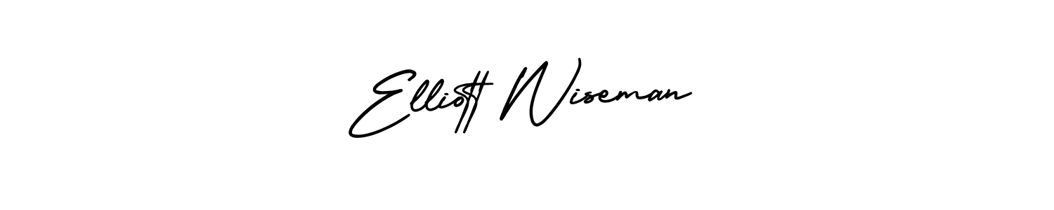 Use a signature maker to create a handwritten signature online. With this signature software, you can design (AmerikaSignatureDemo-Regular) your own signature for name Elliott Wiseman. Elliott Wiseman signature style 3 images and pictures png