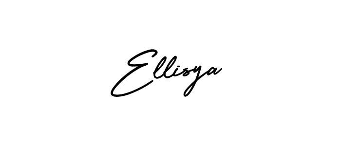 Ellisya stylish signature style. Best Handwritten Sign (AmerikaSignatureDemo-Regular) for my name. Handwritten Signature Collection Ideas for my name Ellisya. Ellisya signature style 3 images and pictures png