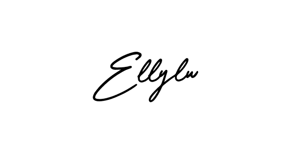 How to Draw Ellylw signature style? AmerikaSignatureDemo-Regular is a latest design signature styles for name Ellylw. Ellylw signature style 3 images and pictures png