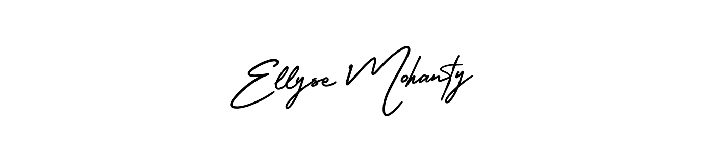 Make a beautiful signature design for name Ellyse Mohanty. With this signature (AmerikaSignatureDemo-Regular) style, you can create a handwritten signature for free. Ellyse Mohanty signature style 3 images and pictures png