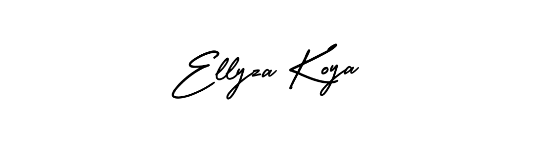 Also You can easily find your signature by using the search form. We will create Ellyza Koya name handwritten signature images for you free of cost using AmerikaSignatureDemo-Regular sign style. Ellyza Koya signature style 3 images and pictures png
