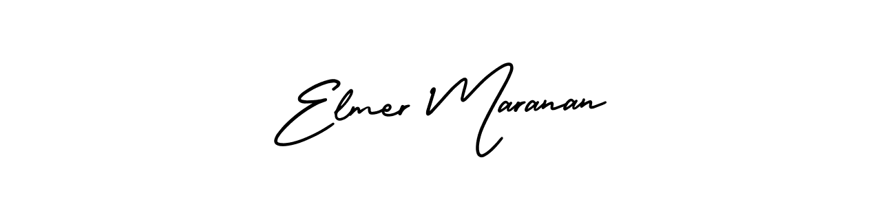 It looks lik you need a new signature style for name Elmer Maranan. Design unique handwritten (AmerikaSignatureDemo-Regular) signature with our free signature maker in just a few clicks. Elmer Maranan signature style 3 images and pictures png