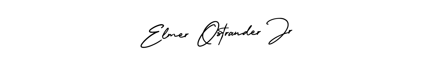 The best way (AmerikaSignatureDemo-Regular) to make a short signature is to pick only two or three words in your name. The name Elmer Ostrander Jr include a total of six letters. For converting this name. Elmer Ostrander Jr signature style 3 images and pictures png