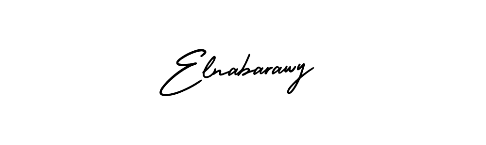 Elnabarawy stylish signature style. Best Handwritten Sign (AmerikaSignatureDemo-Regular) for my name. Handwritten Signature Collection Ideas for my name Elnabarawy. Elnabarawy signature style 3 images and pictures png