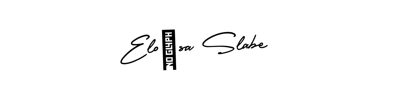 This is the best signature style for the Eloísa Slabe name. Also you like these signature font (AmerikaSignatureDemo-Regular). Mix name signature. Eloísa Slabe signature style 3 images and pictures png
