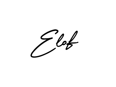 Use a signature maker to create a handwritten signature online. With this signature software, you can design (AmerikaSignatureDemo-Regular) your own signature for name Elof. Elof signature style 3 images and pictures png