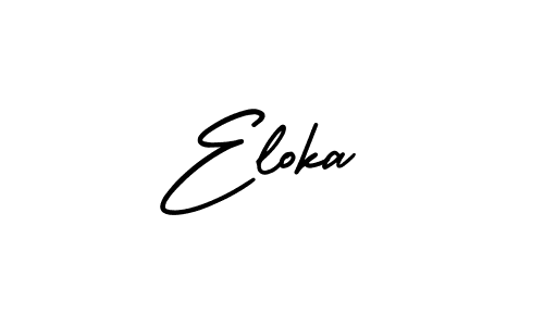 Also You can easily find your signature by using the search form. We will create Eloka name handwritten signature images for you free of cost using AmerikaSignatureDemo-Regular sign style. Eloka signature style 3 images and pictures png