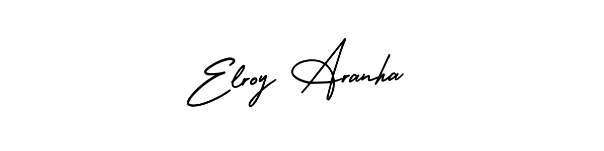 Design your own signature with our free online signature maker. With this signature software, you can create a handwritten (AmerikaSignatureDemo-Regular) signature for name Elroy Aranha. Elroy Aranha signature style 3 images and pictures png