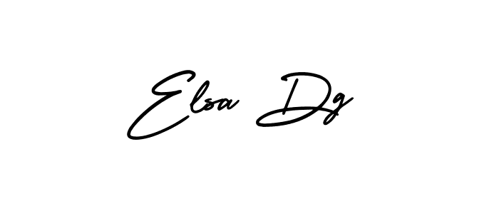 The best way (AmerikaSignatureDemo-Regular) to make a short signature is to pick only two or three words in your name. The name Elsa Dg include a total of six letters. For converting this name. Elsa Dg signature style 3 images and pictures png