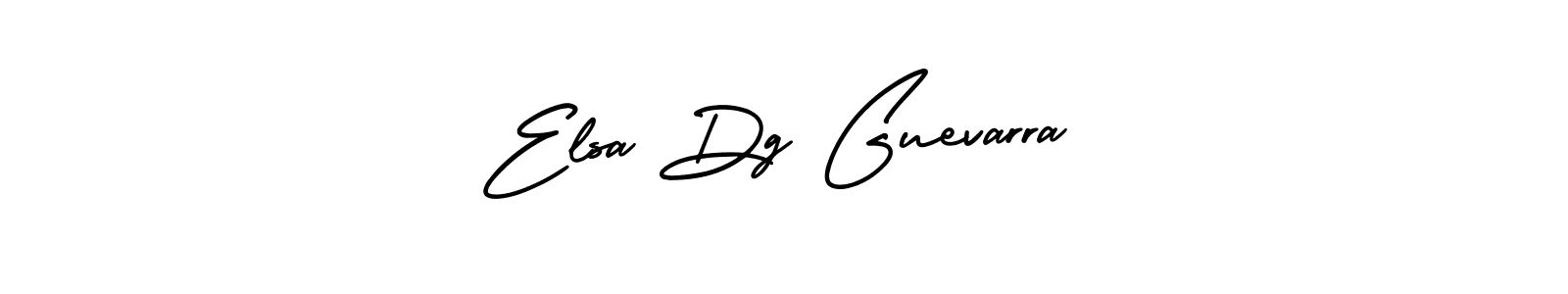 How to make Elsa Dg Guevarra name signature. Use AmerikaSignatureDemo-Regular style for creating short signs online. This is the latest handwritten sign. Elsa Dg Guevarra signature style 3 images and pictures png