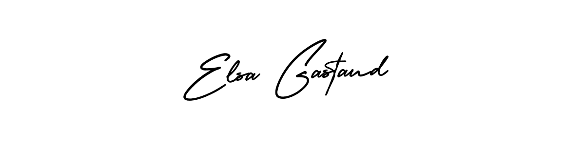 You should practise on your own different ways (AmerikaSignatureDemo-Regular) to write your name (Elsa Gastaud) in signature. don't let someone else do it for you. Elsa Gastaud signature style 3 images and pictures png