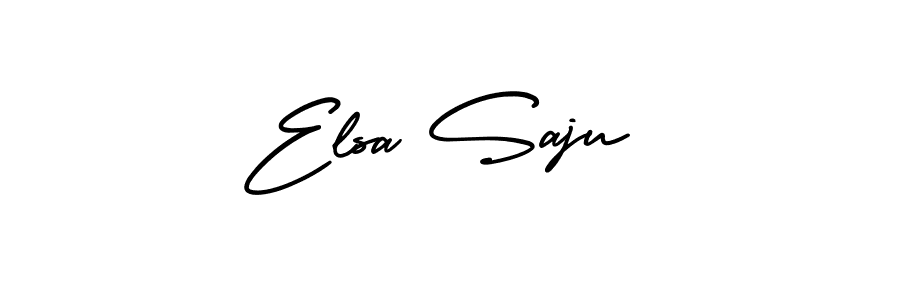 Make a beautiful signature design for name Elsa Saju. With this signature (AmerikaSignatureDemo-Regular) style, you can create a handwritten signature for free. Elsa Saju signature style 3 images and pictures png