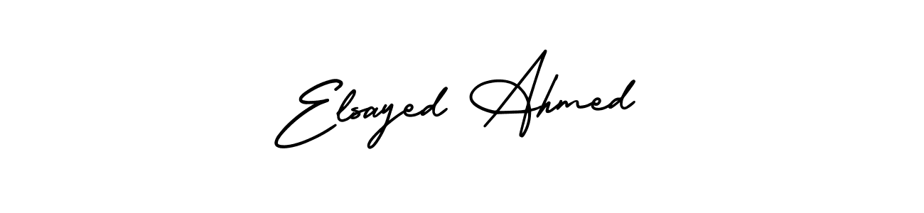Use a signature maker to create a handwritten signature online. With this signature software, you can design (AmerikaSignatureDemo-Regular) your own signature for name Elsayed Ahmed. Elsayed Ahmed signature style 3 images and pictures png