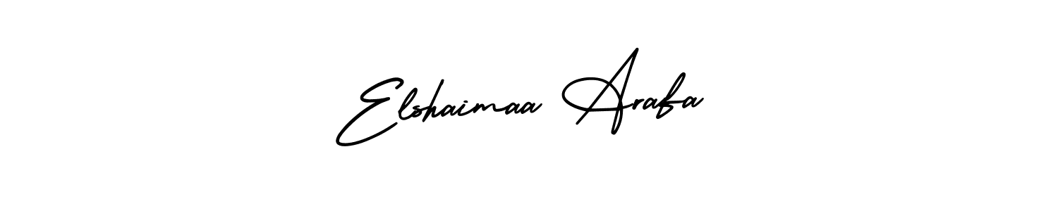 Make a short Elshaimaa Arafa signature style. Manage your documents anywhere anytime using AmerikaSignatureDemo-Regular. Create and add eSignatures, submit forms, share and send files easily. Elshaimaa Arafa signature style 3 images and pictures png