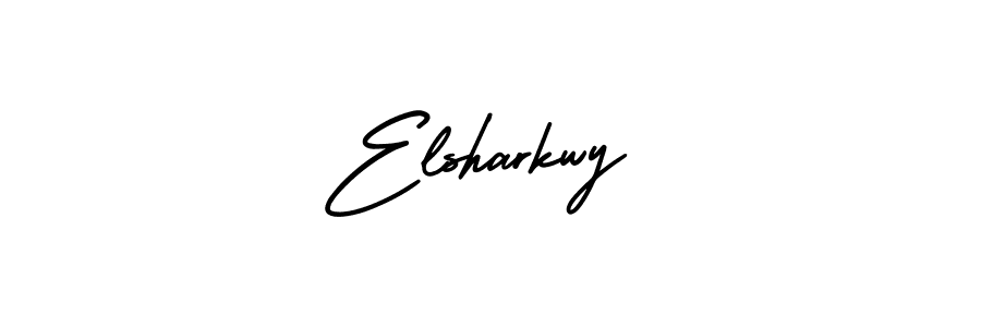 Create a beautiful signature design for name Elsharkwy. With this signature (AmerikaSignatureDemo-Regular) fonts, you can make a handwritten signature for free. Elsharkwy signature style 3 images and pictures png