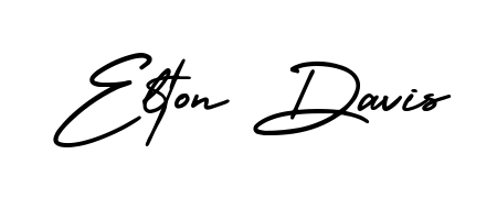Discover the perfect balance of readability and style for Elton Davis with AmerikaSignatureDemo-Regular font. Create your dream signature today. Elton Davis signature style 3 images and pictures png