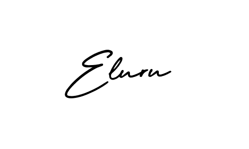 It looks lik you need a new signature style for name Eluru. Design unique handwritten (AmerikaSignatureDemo-Regular) signature with our free signature maker in just a few clicks. Eluru signature style 3 images and pictures png