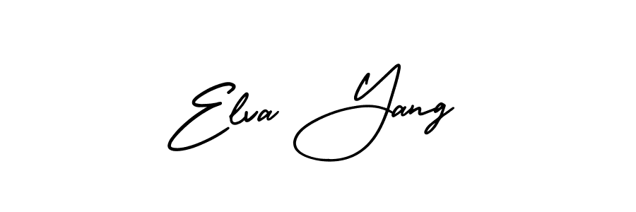 Design your own signature with our free online signature maker. With this signature software, you can create a handwritten (AmerikaSignatureDemo-Regular) signature for name Elva Yang. Elva Yang signature style 3 images and pictures png
