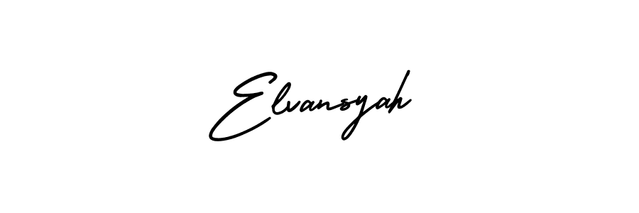 AmerikaSignatureDemo-Regular is a professional signature style that is perfect for those who want to add a touch of class to their signature. It is also a great choice for those who want to make their signature more unique. Get Elvansyah name to fancy signature for free. Elvansyah signature style 3 images and pictures png