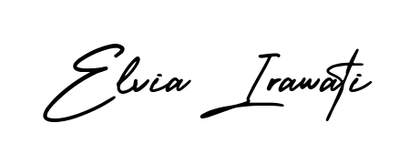 Enhance your business communications with Elvia Irawati signature in AmerikaSignatureDemo-Regular lettering. Clean, modern, and universally compatible. Elvia Irawati signature style 3 images and pictures png