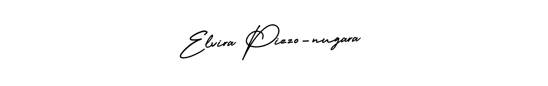 You should practise on your own different ways (AmerikaSignatureDemo-Regular) to write your name (Elvira Pizzo-nugara) in signature. don't let someone else do it for you. Elvira Pizzo-nugara signature style 3 images and pictures png