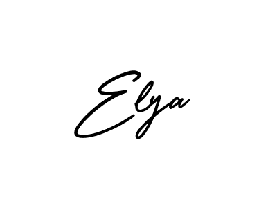 Create a beautiful signature design for name Elya. With this signature (AmerikaSignatureDemo-Regular) fonts, you can make a handwritten signature for free. Elya signature style 3 images and pictures png