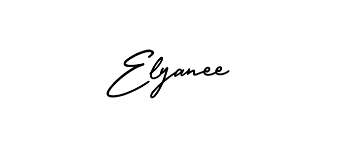 Design your own signature with our free online signature maker. With this signature software, you can create a handwritten (AmerikaSignatureDemo-Regular) signature for name Elyanee. Elyanee signature style 3 images and pictures png